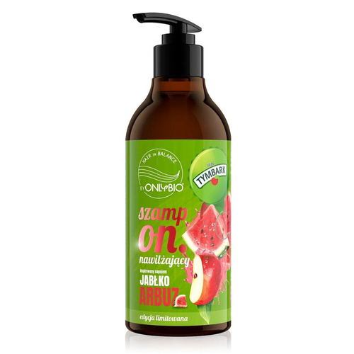 OnlyBio x Tymbark Hair in Balance Edycja Limitowana Nawilżający Szampon Jabłko-Arbuz 400ml