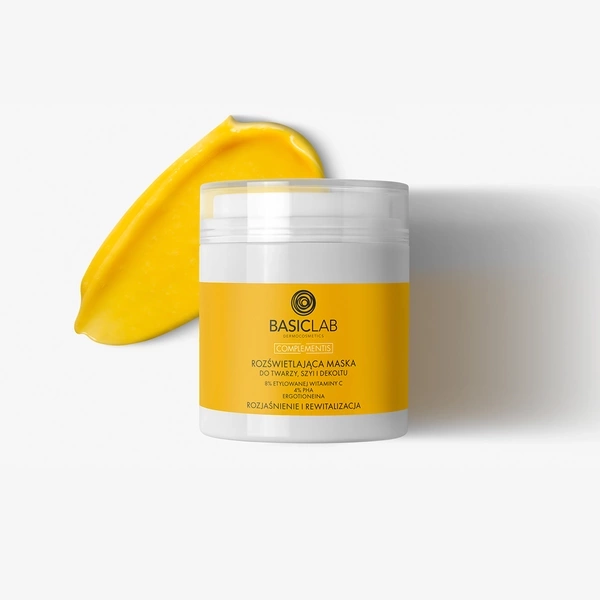 BasicLab Complementis Maska Rozświetlająca Twarz Szyja Dekolt 50ml