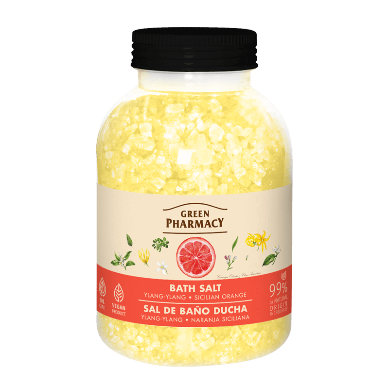 Green Pharmacy Sól do Kąpieli Ylang -Ylang i Sycylijska Pomarańcza 1000g