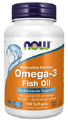 Now Foods Omega-3 Fish Oil Molecularly Distilled 100 Kapsułek