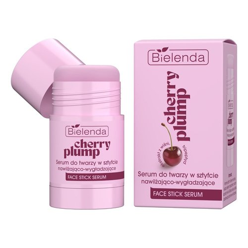 Bielenda Cherry Plump Serum do twarzy w sztyfcie, nawilżająco-wygładzające 20g