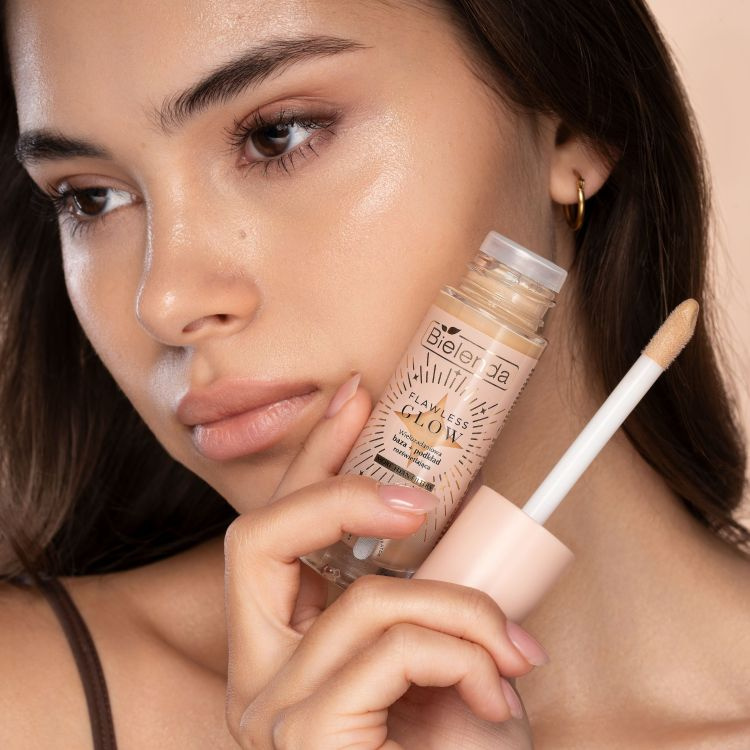 Bielenda Flawless Glow Baza i Podkład Rozświetlający 02 Light Beige 30ml