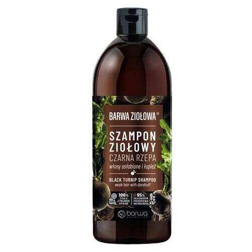Barwa Barwa Ziołowa Szampon Ziołowy Czarna Rzepa dla Włosów Osłabionych z Łupieżem 480ml