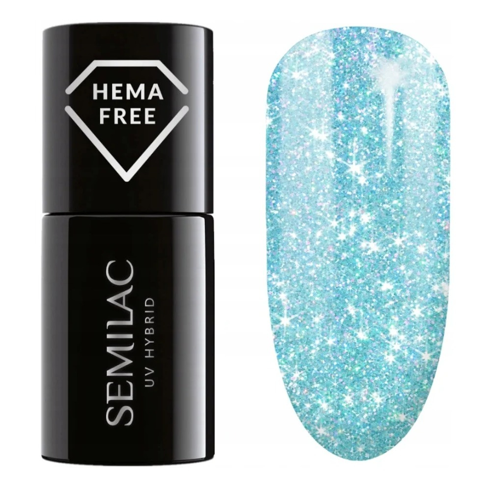 Semilac Seaqueen Sunflash UV/LED Hybrid Gel Polish - 240 Icy Waterfall 7ml 