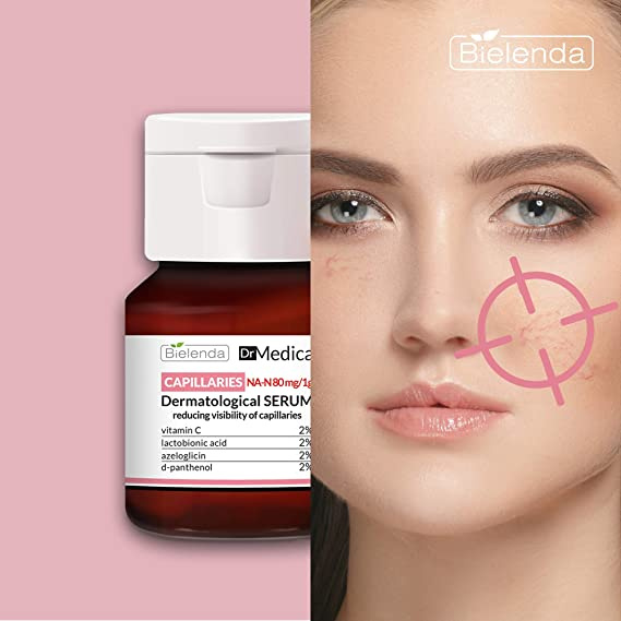 Bielenda Capillary Skin Serum do Twarzy na Zaczerwienienia na Dzień i na Noc 30ml