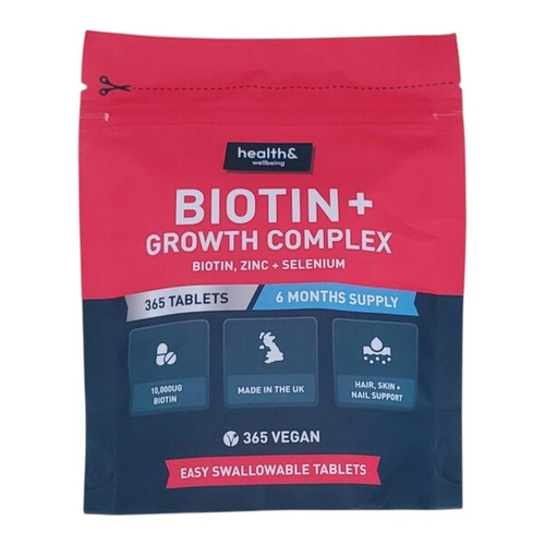 Health&Wellbeing Biotin+ Growth Complex 365 Tablets