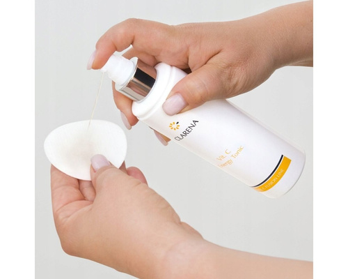 Clarena Vit C Fusion Line Tonik Rozświetlający z Witaminą C dla Skóry Szarej Zmęczonej 200ml