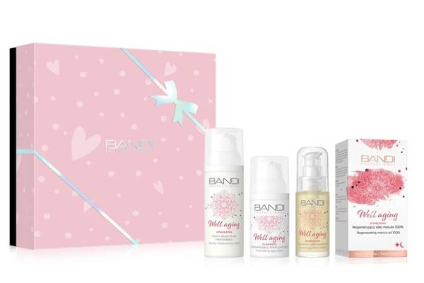 Bandi Professional Well Aging Care Set Velvety Moisturizing Cream Illuminating Eye Cream Regenerating Marula Oil 100% 1 Piece