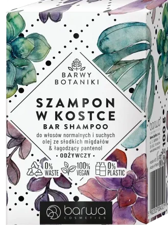 Barwa Barwy Botany Nourishing Shampoo for Normal and Dry Hair in a Bar 100g