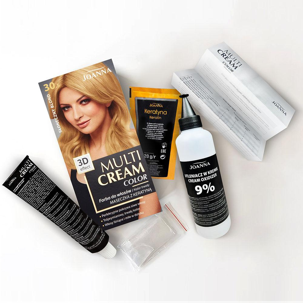 Joanna Multi Cream Color 3D Effect Farba Nr 30,5 Słoneczny Blond 1 Sztuka