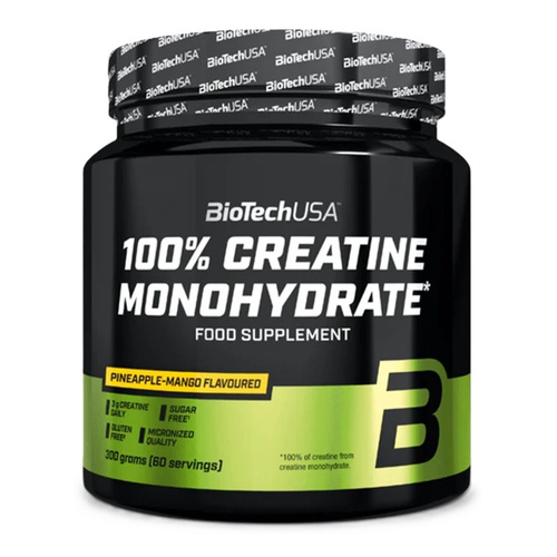 BioTechUSA 100% Creatine Monohydrate, Pineapple-Mango 300g