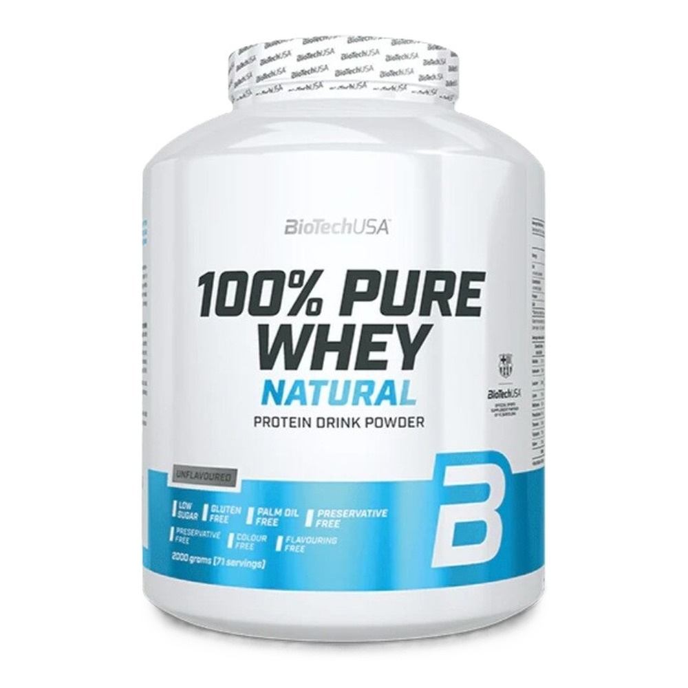 BioTechUSA 100% Pure Whey Protein Powder Unflavoured 2000g