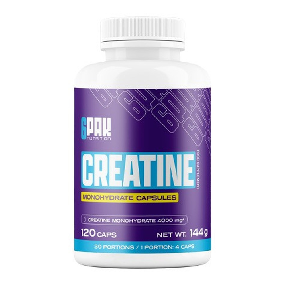6PAK Creatine Monohydrate, 4000mg 120 caps