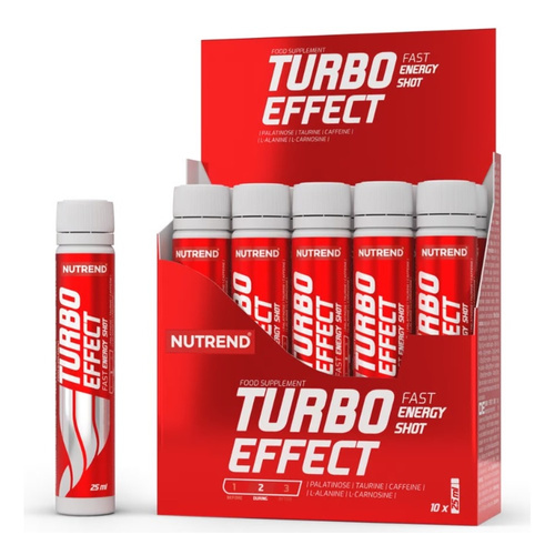Nutrend Turbo Effect Shot Energy Shot for Fast Energy 10 x 25 ml
