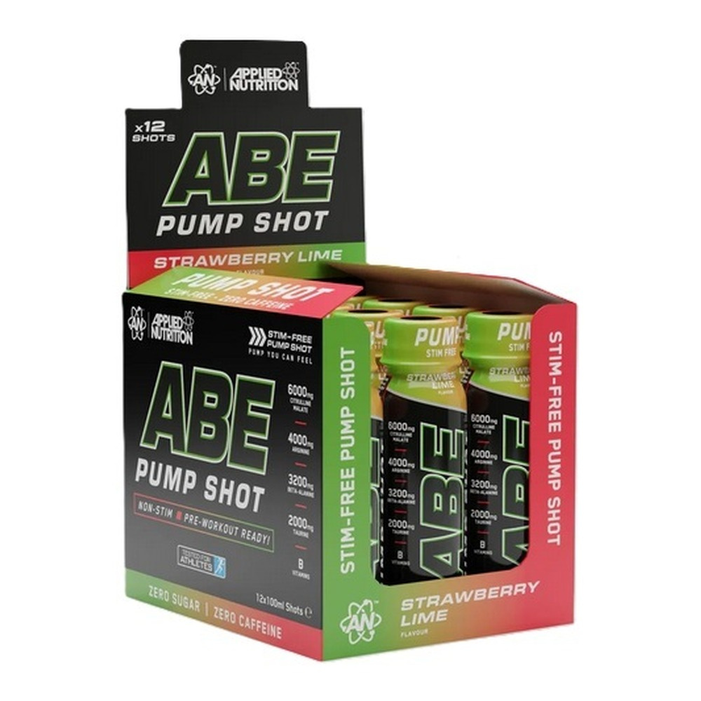 ABE Pump Shot, Strawberry Lime - 12 x 100 ml.