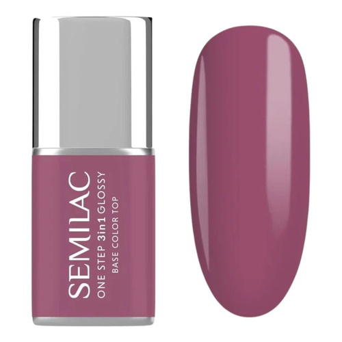 Semilac One Step 3in1 Lakier Hybrydowy S205 Purple Beige 7ml