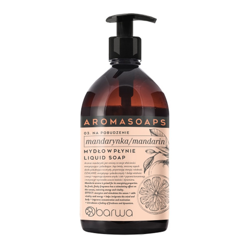 Barwa Aroma Soaps Stimulation Liquid Soap Mandarin for Everyday Use 500ml