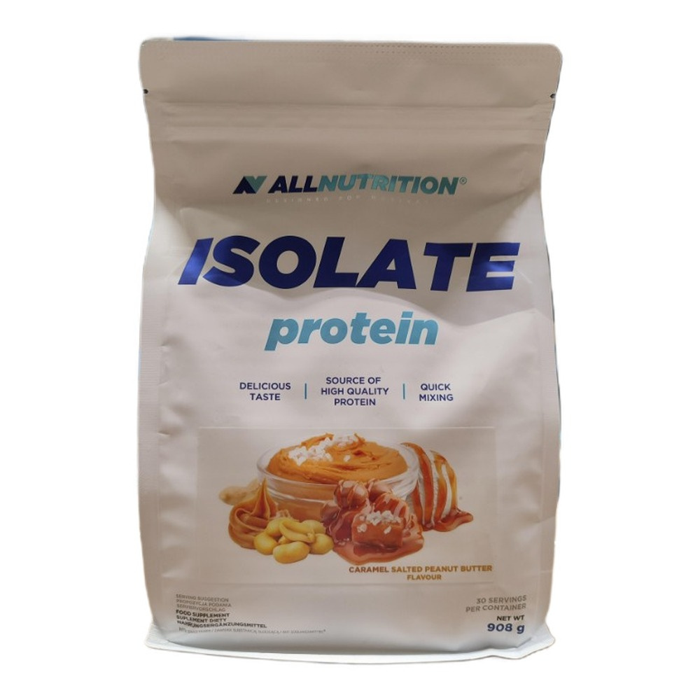 Allnutrition Isolate Protein Izolat Białka Serwatkowego Karmel i Solone Masło Orzechowe 908g