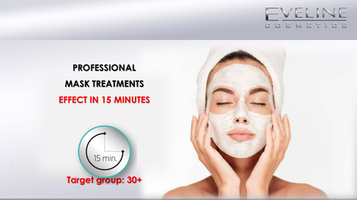 Eveline Face Therapy Professional Ampoule-Mask Vitamin C Rozświetlająca Maska w Kremie dla Skóry Szarej 8ml