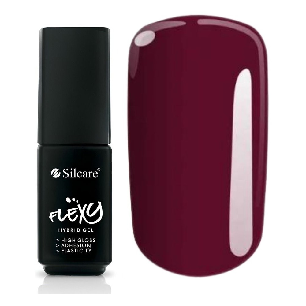 Silcare Flexy UV/LED Hybrid Nail Polish 36 Plum In Chocolate 4.5g