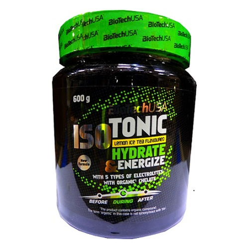 BioTechUSA IsoTonic Isotonic Drink Powder, Lemon Ice Tea 600g
