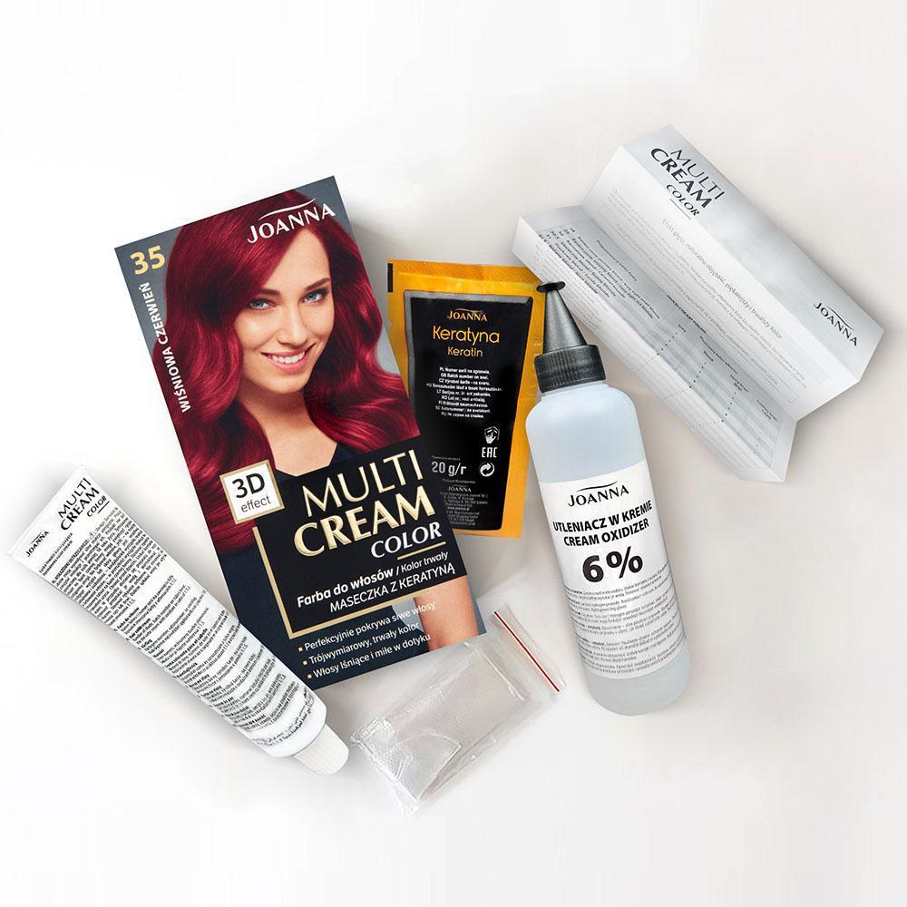 Joanna Multi Cream Color 3D Effect Nr 35 Wiśniowa Czerwień 1 Sztuka