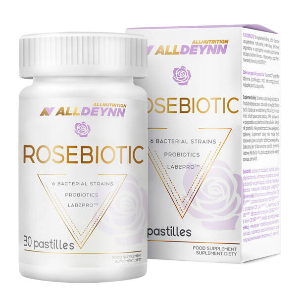 AllDeynn RoseBiotic Synbiotic Immune System Digestion 30 Lozenges Best Before 30.04.25