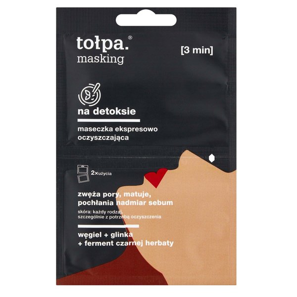 Tolpa Masking On Detox Maska Oczyszczająca 2x5ml