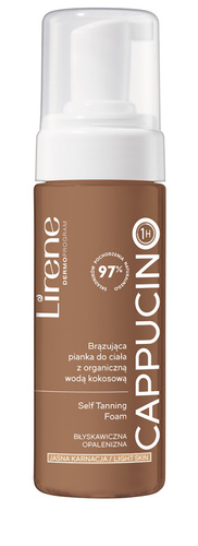 Lirene Perfect Tan Tanning Body Foam with Organic Coconut Water Capuccino 150ml