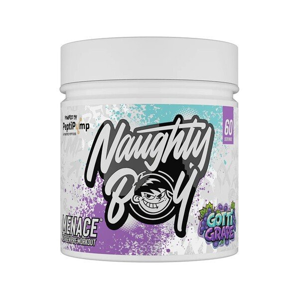 Naughty Boy Menace V2 Gotti Grape Pre-Workout Supplement for Energy Pump and Focus 420g