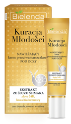 Bielenda Youth Treatment Moisturizing Anti-Wrinkle Eye Cream Snail Slime 15ml