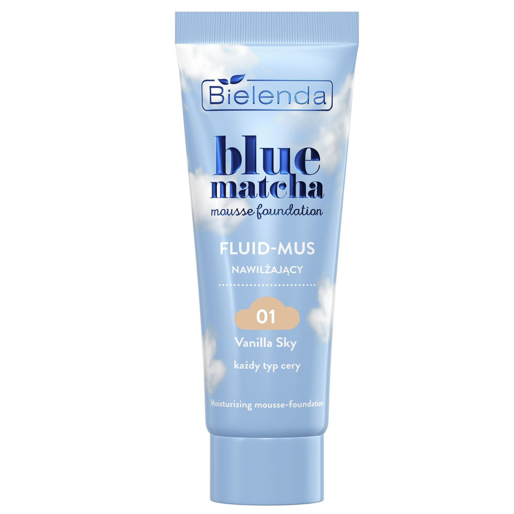Bielenda Blue Matcha Moisturizing Fluid Mousse 01 Vanilla Sky 30g