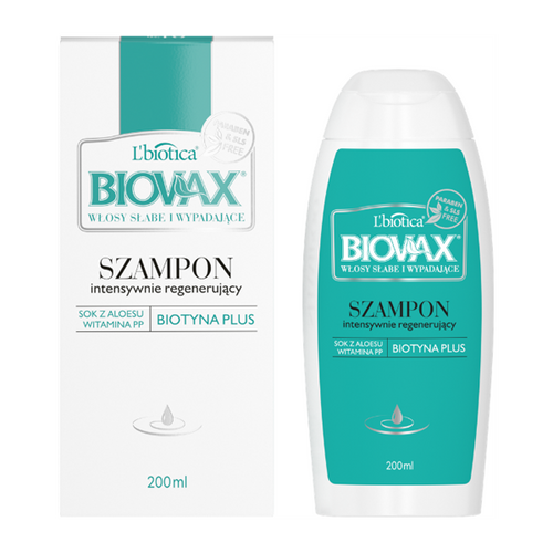 Biovax Shampoo for Weak and Falling Out Hair Aloe Vera PP Vitamin 200ml