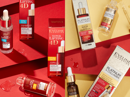 Eveline Super LIfting 4D Intensywnie Wygładzające Odmładzajace Serum Koncentrat dla Skóry Dojrzałej 30ml