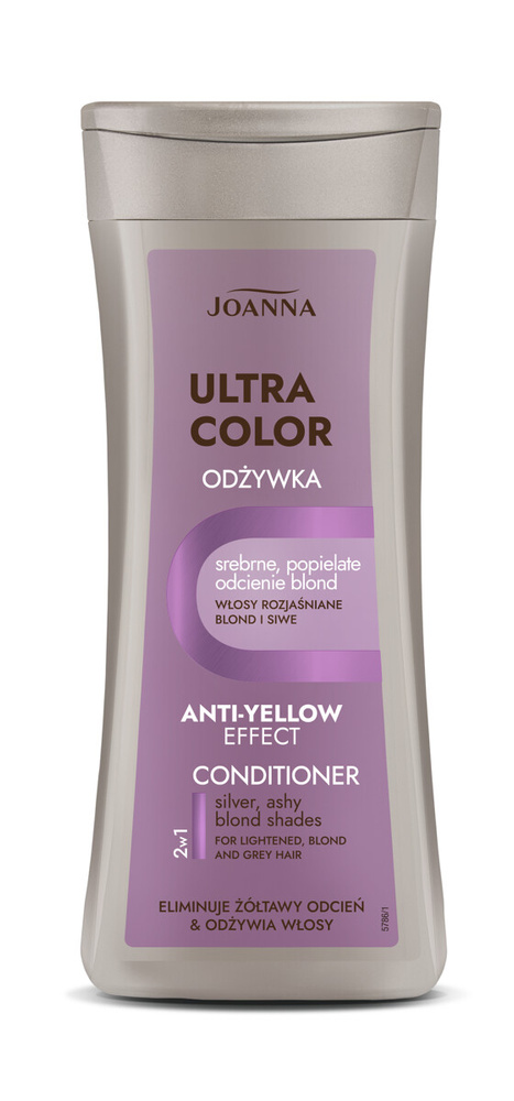 Joanna Ultra Color Odżywka Wzmacniająca Kolor Włosów Odcienie Srebrnego i Popielatego Blondu 200ml
