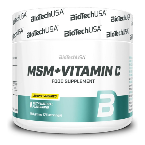BioTechUSA MSM + Vitamin C Proszek do napoju, Cytryna 150g