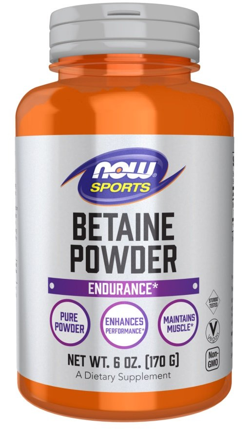 NOW Foods Betaine Powder for Performance and Muscle Maintenance 170g