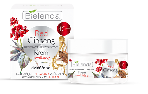 BIELENDA RED GINSENG Przeciwzmarszczkowy Krem nawilżający 40 + DZIEŃ/ NOC, 50ml