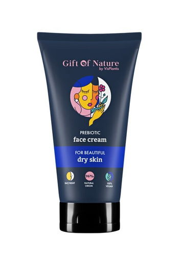 Gift of Nature Prebiotic Face Cream for Dry Skin Licorice Extract Nourishes 50ml