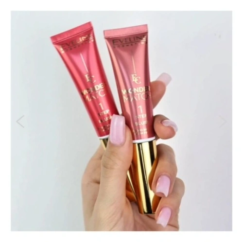 Eveline Wonder Match 1 Step Blush Ultrakremowy Wodoodpornmy Róż Nr 01 14ml