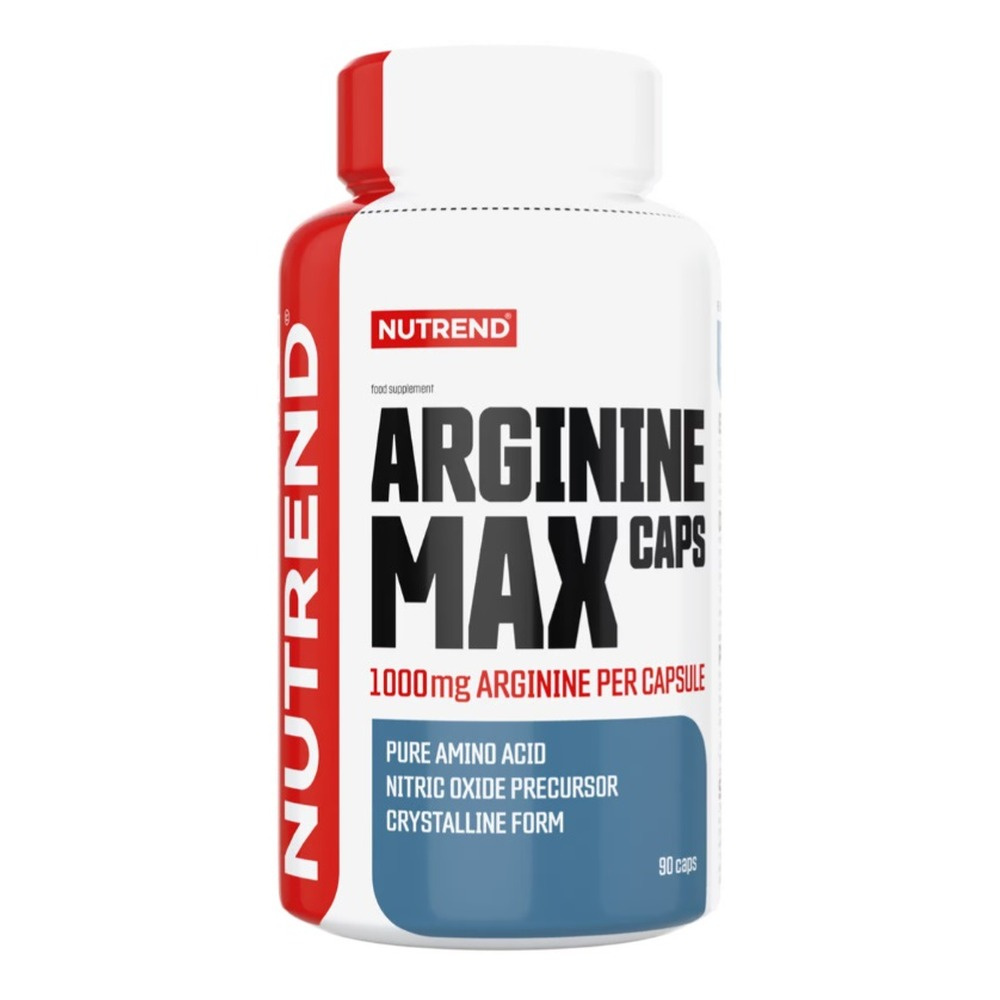Nutrend Arginine Max Caps 1000mg for Muscle Growth and Nitric Oxide Production 90 Caps