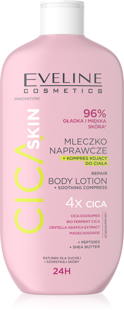 Eveline Cica Skin Mleczko Naprawcze + Kojący Kompres do Ciała 350ml