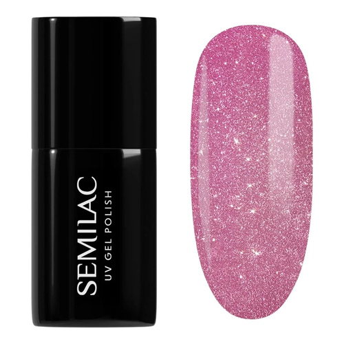 Semilac Magnetic Glow Cat Eye UV/LED Soak-Off Hybrid Gel Nail Polish Cat Eye Effect- 331 Blink Pink 7ml