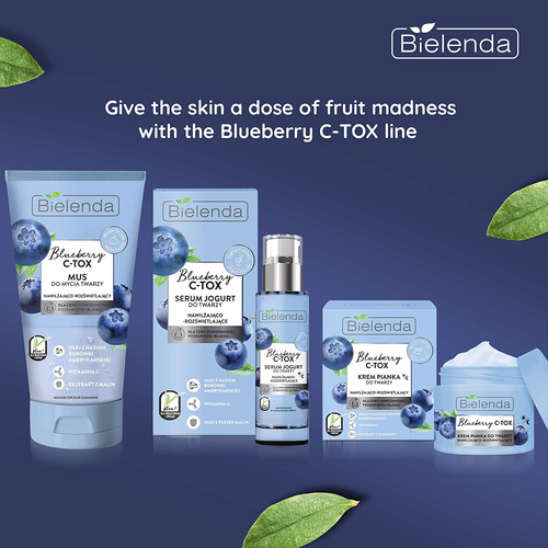 Bielenda Blueberry C Tox Serum Moisturizing Brightening Yogurt Iluminating 30g