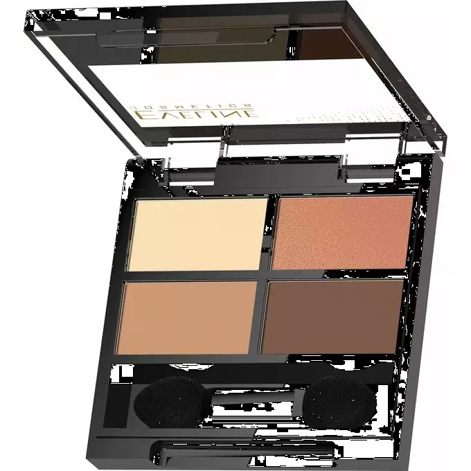 Eveline Quattro Professional Eyeshadow Palette Cienie do Powiek z Aplikatorem Nr 01 3.2g