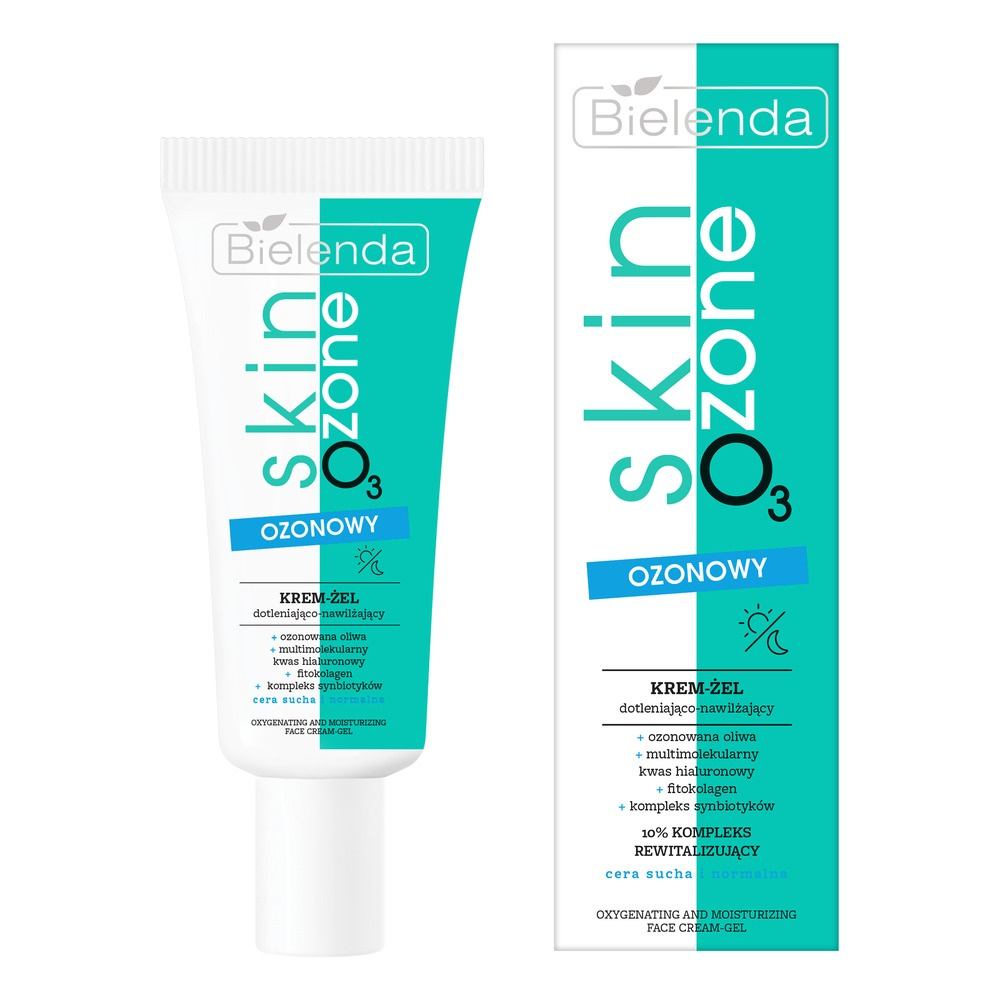 Bielenda Skin O3 Zone Ozone Ozonowy Krem - Żel Dotleniająco - Nawilżający dla Skóry Suchej i Normalnej 50ml