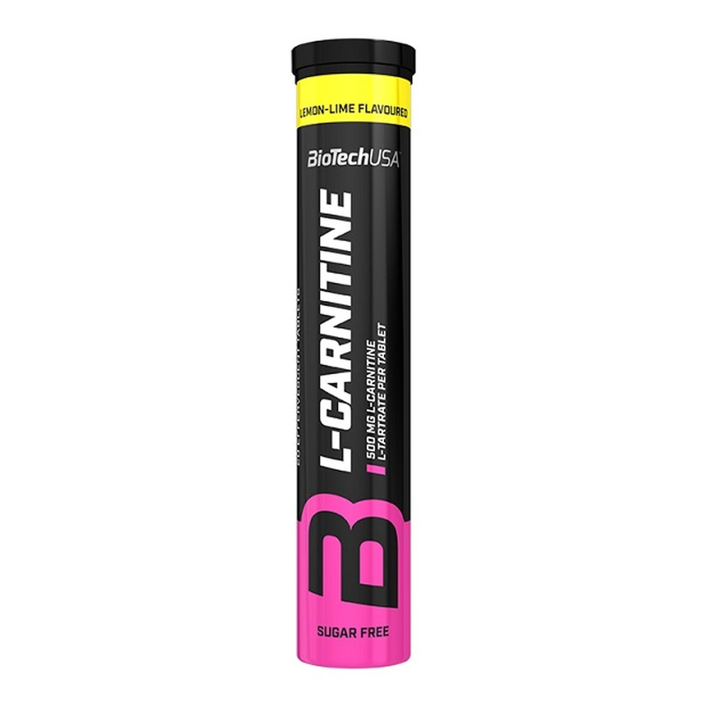BioTechUSA L-Carnitine Effervescent Musujące tabletki z L-karnityną, 500mg (Borówka-Malina) 20 tabletek