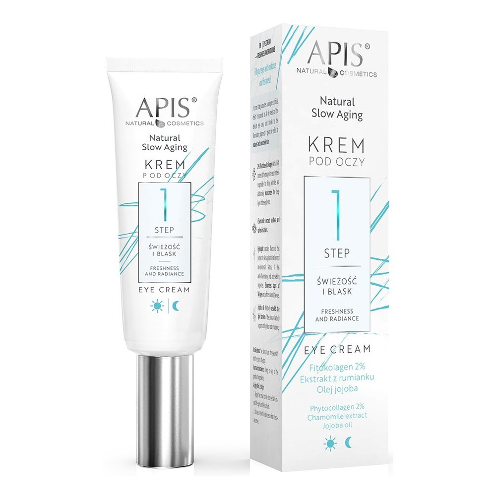 Apis Natural Slow Aging Step 1 Krem pod Oczy Świeżość i Blask 15ml