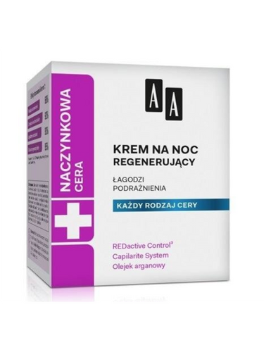 AA Cera Naczynkowa - Krem regenerujący na noc 50ml