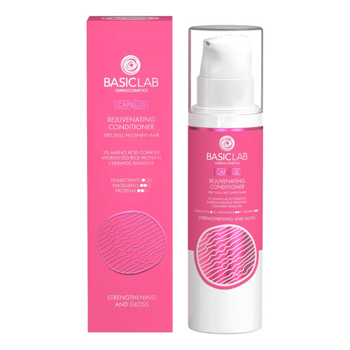 BasicLab Dermocosmetics Capillus Odmładzająca Wzmacniająca Odżywka do Włosów Nabłyszczająca 250ml